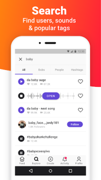 Descargar Dubsmash Editores y reproductores de video para Android captura de pantalla 5