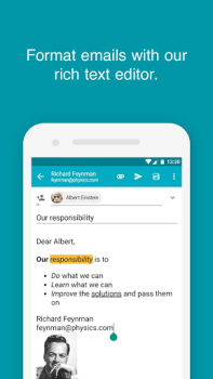 Descargar Aqua Mail: rápido y seguro Comunicación para Android captura de pantalla 3