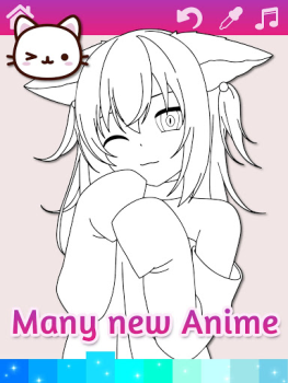 Descargar Dibujos para colorear anime ma Juegos de mesa para Android captura de pantalla 4