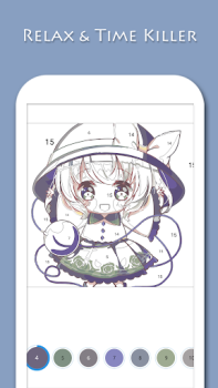 Descargar Anime - Paint by Numbers Entretenimiento para Android captura de pantalla 3