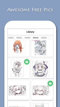 Descargar Anime - Paint by Numbers Entretenimiento para Android captura de pantalla 4