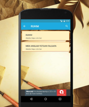 Descargar Abdulla Oripov she'rlari Libros y referencia para Android captura de pantalla 3
