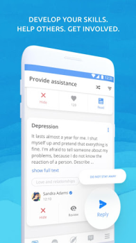 Descargar BestHelp — Сhat apoyo anónimo Salud y estado fisico para Android captura de pantalla 2