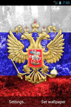 Descargar 3D Герб и Флаг России Обои Personalización para Android captura de pantalla 2