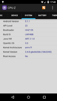 Descargar CPU-Z Herramientas para Android captura de pantalla 3