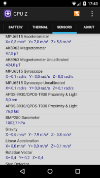Descargar CPU-Z Herramientas para Android captura de pantalla 6