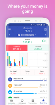Descargar 1Money: gastos, presupuesto Finanzas para Android captura de pantalla 3