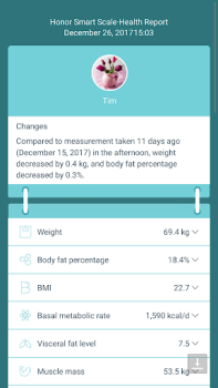 Descargar Honor Smart Scale Salud y estado fisico para Android captura de pantalla 3