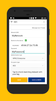 Descargar NFC TagWriter by NXP Trabajo para Android captura de pantalla 4