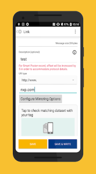 Descargar NFC TagWriter by NXP Trabajo para Android captura de pantalla 7