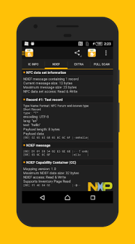 Descargar NFC TagInfo by NXP Herramientas para Android captura de pantalla 5
