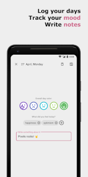 Descargar Pixels: Diario de Ánimo Estilo de vida para Android captura de pantalla 2