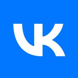 Logotipo VK: red social, mensajero
