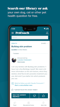 Descargar PetCoach Ask a vet online 24/7 Medicamento para Android captura de pantalla 4