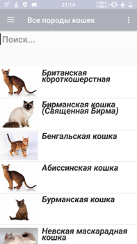 Descargar Все породы кошек Libros y referencia para Android captura de pantalla 2