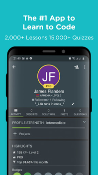Descargar Sololearn: AI & Code Learning Educación para Android captura de pantalla 3