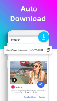 Descargar Descargar Videos de Instagram Editores y reproductores de video para Android captura de pantalla 2