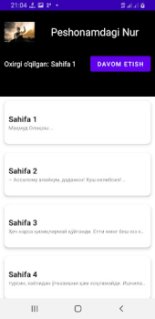 Descargar Peshonamdagi Nur Libros y referencia para Android captura de pantalla 3