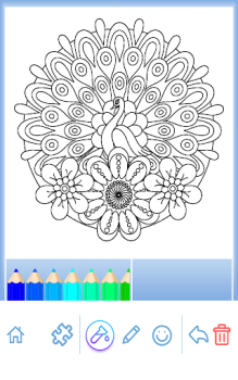 Descargar Libro para colorear Mandala Educación para Android captura de pantalla 5