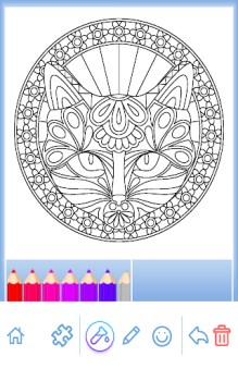 Descargar Libro para colorear Mandala Educación para Android captura de pantalla 6