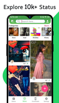 Descargar Status Download - Video Saver Trabajo para Android captura de pantalla 3