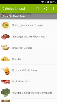 Descargar Tabla de calorias Salud y estado fisico para Android captura de pantalla 2
