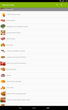 Descargar Tabla de calorias Salud y estado fisico para Android captura de pantalla 5