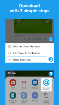 Descargar Download Twitter Videos - GIF Herramientas para Android captura de pantalla 3