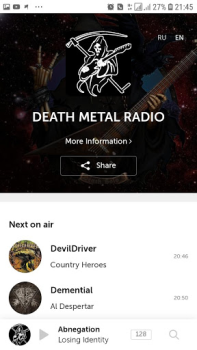 Descargar Death Metal Radio Música y audio para Android captura de pantalla 2
