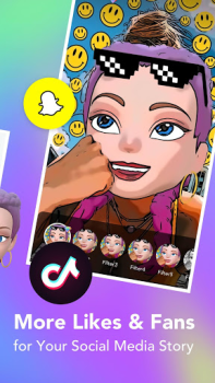 Descargar Face Cam | Face Emoji Avatar Foto para Android captura de pantalla 2