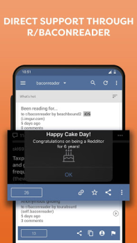 Descargar BaconReader for Reddit Noticias y revistas para Android captura de pantalla 7