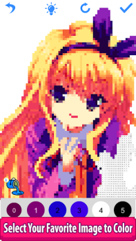 Descargar Anime Manga Pixel Art Coloring Entretenimiento para Android captura de pantalla 3
