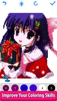 Descargar Anime Manga Pixel Art Coloring Entretenimiento para Android captura de pantalla 4