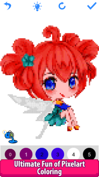 Descargar Anime Manga Pixel Art Coloring Entretenimiento para Android captura de pantalla 7