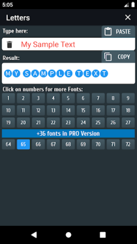 Descargar Generador letras y símbolos Herramientas para Android captura de pantalla 3