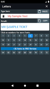 Descargar Generador letras y símbolos Herramientas para Android captura de pantalla 4