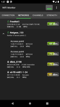 Descargar WiFi Monitor: analizador neto Herramientas para Android captura de pantalla 3
