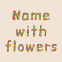 Descargar  Name With Flowers - Name Art