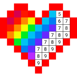 Logotipo Dibujo de píxeles por números