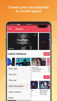 Descargar Stream: música Música y audio para Android captura de pantalla 3
