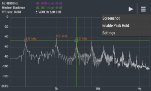 Descargar Advanced Spectrum Analyzer PRO Música y audio para Android captura de pantalla 2