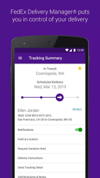 Descargar FedEx Mobile Negocio para Android captura de pantalla 3