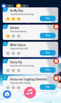 Descargar Anime Piano Tokyo Ghoul Arcada para Android captura de pantalla 2