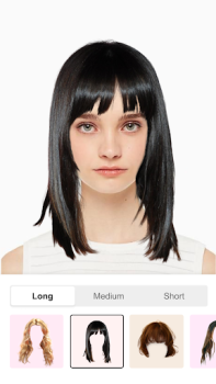 Descargar Hairstyle Try On Color Changer Belleza para Android captura de pantalla 3