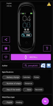 Descargar Mi Band 4 WatchFaces Herramientas para Android captura de pantalla 4