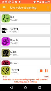Descargar VoiceFX - cambio de voz con ef Entretenimiento para Android captura de pantalla 6