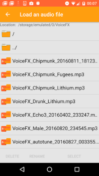 Descargar VoiceFX - cambio de voz con ef Entretenimiento para Android captura de pantalla 7