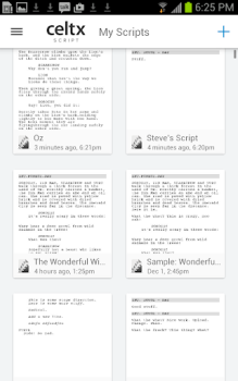 Descargar Celtx Script Trabajo para Android captura de pantalla 2