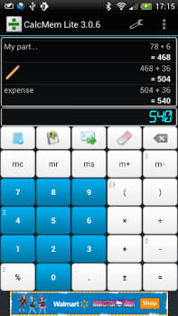 Calculadora con memoria