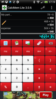 Calculadora con memoria